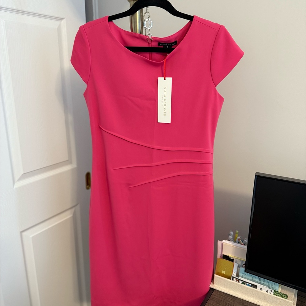 Nora Gardner pink dress